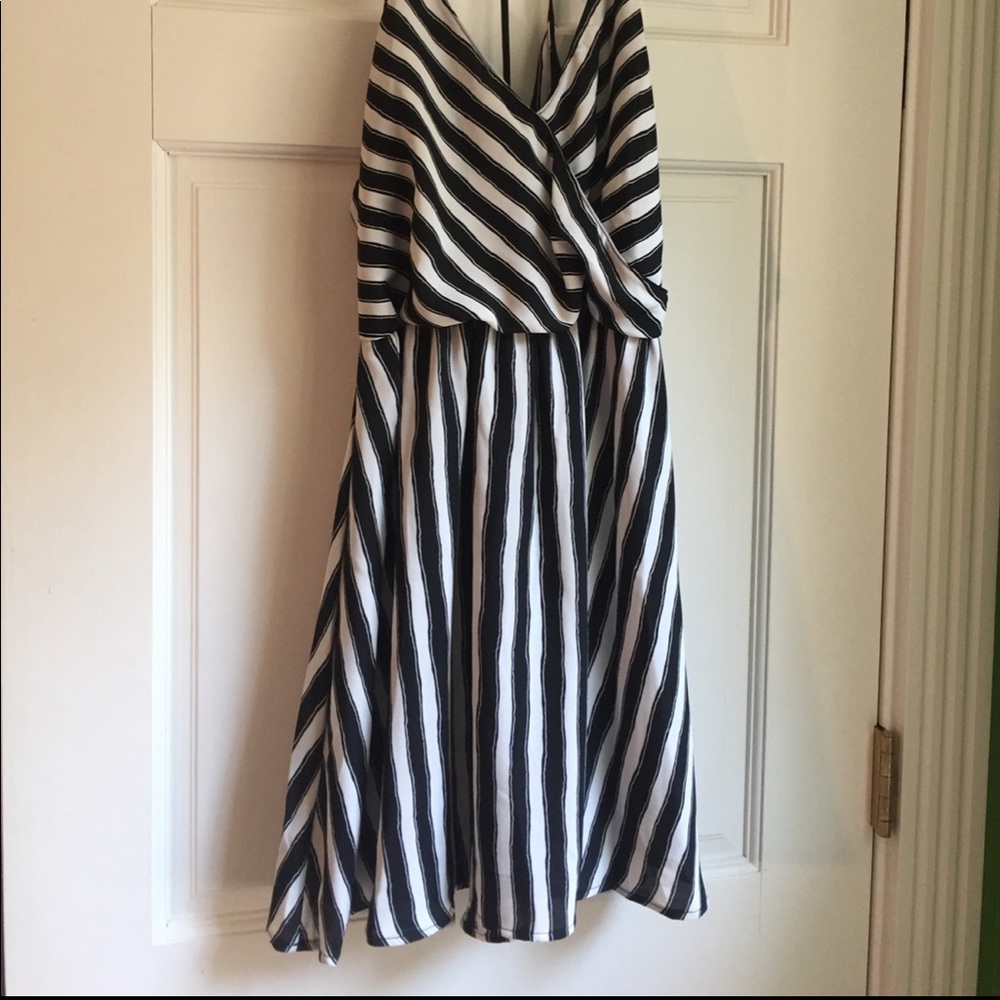 Lush Dresses | Lush Black and White Striped Dress